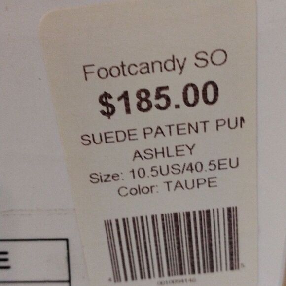 Footcandy Taupe and Black Heels - Picture 10 of 11